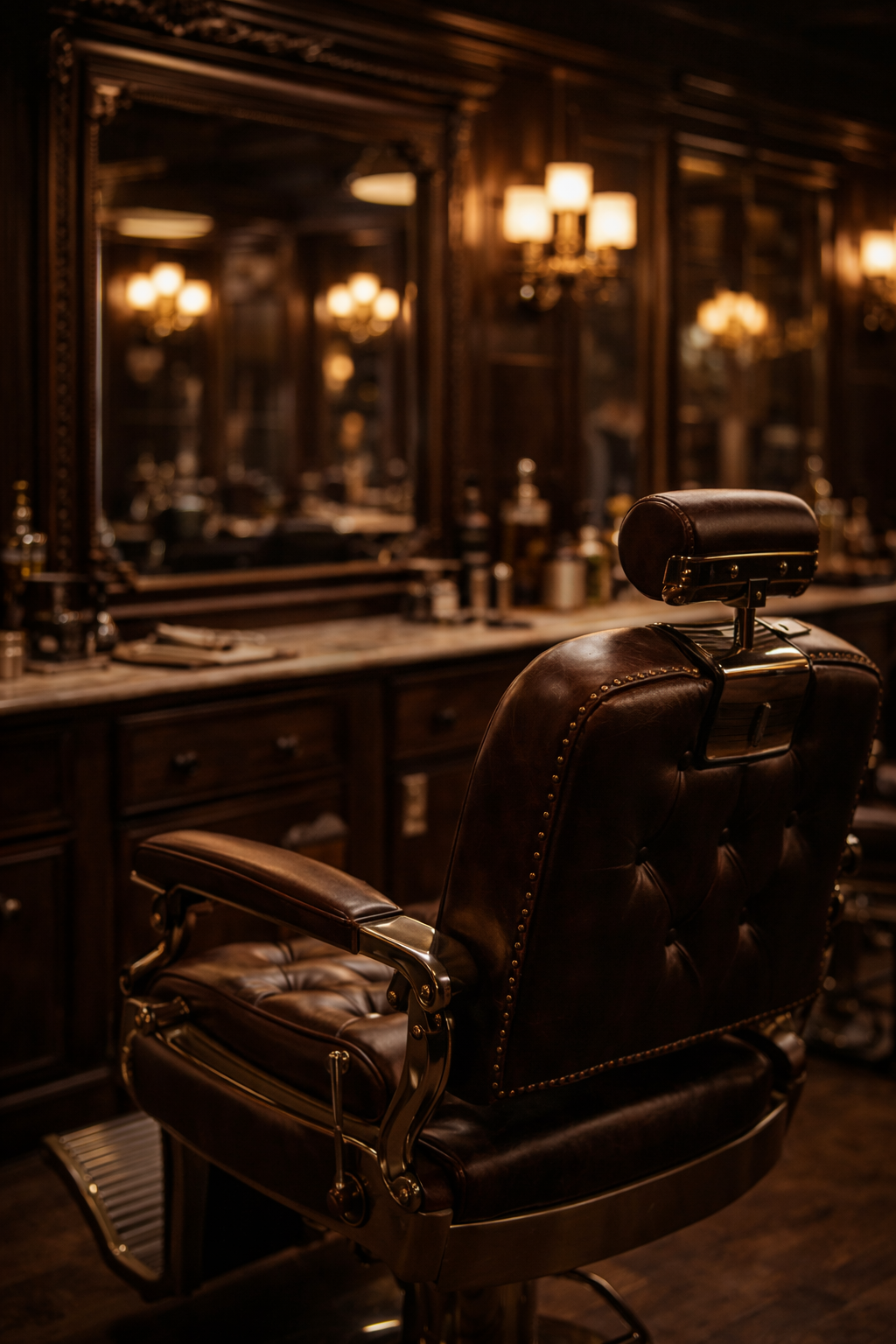 Modern pompadour finished with volume